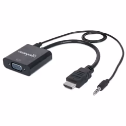 Manhattan 151559, 0,3 m, HDMI + 3.5mm, VGA (D-Sub), Maschio, Femmina, Dritto