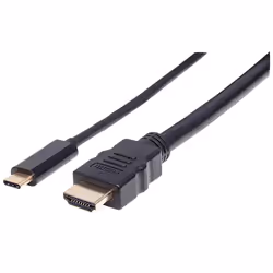 Manhattan 151764, 2 m, USB tipo-C, HDMI tipo A (Standard), Maschio, Maschio, Dritto