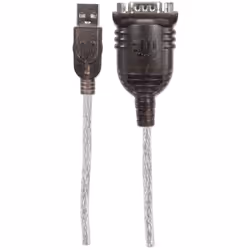 Manhattan 151801 cavo seriale Argento 0,45 m USB A Serial/COM/RS232/DB9 - Vista aggiuntiva 4