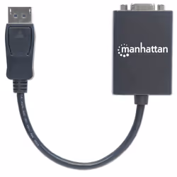 Manhattan 151962 cavo e adattatore video 0,15 m DisplayPort VGA (D-Sub) Nero - Vista aggiuntiva 4