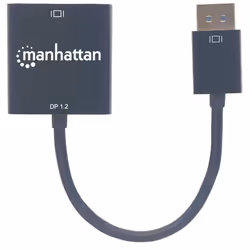 Manhattan 152228 cavo e adattatore video 0,23 m DisplayPort DVI-D Nero - Vista aggiuntiva 4