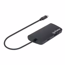 Manhattan 152372 replicatore di porte e docking station per laptop USB 3.2 Gen 1 (3.1 Gen 1) Type-C Nero