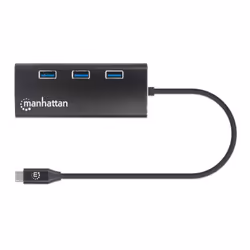 Manhattan 152440 replicatore di porte e docking station per laptop USB tipo-C Nero - Vista aggiuntiva 5