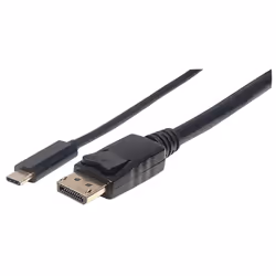 Manhattan 152471, 1 m, USB tipo-C, DisplayPort, Maschio, Maschio, Dritto