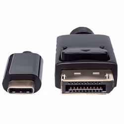Manhattan 152471 cavo e adattatore video 1 m USB tipo-C DisplayPort Nero