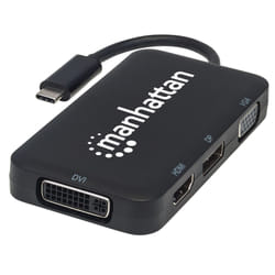 Manhattan 152600 replicatore di porte e docking station per laptop USB tipo-C Nero