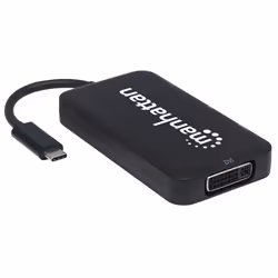 Manhattan 152600 replicatore di porte e docking station per laptop USB tipo-C Nero