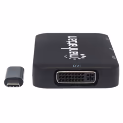 Manhattan 152600 replicatore di porte e docking station per laptop USB tipo-C Nero