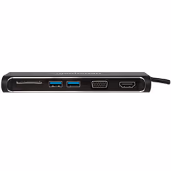 Manhattan 152631 replicatore di porte e docking station per laptop Cablato USB 3.2 Gen 1 (3.1 Gen 1) Type-C Nero