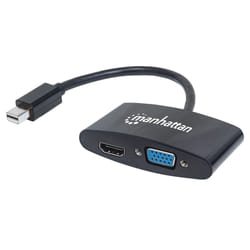 Manhattan 152709 cavo e adattatore video 0,25 m Mini DisplayPort HDMI + VGA (D-Sub) Nero