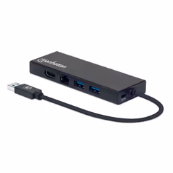 Manhattan 152846, USB tipo A, Nero, Alluminio, CE FCC RoHS2 WEEE, Windows 10, Windows 7, Windows 8.1, 0 - 45 °C