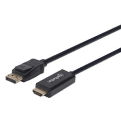 Manhattan 153195 cavo e adattatore video 1 m DisplayPort HDMI Nero