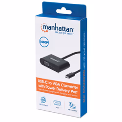 Manhattan 153430 adattatore grafico USB 1024 x 768 Pixel Nero