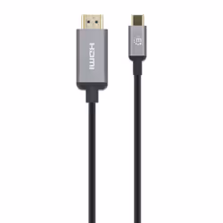 Manhattan 153607 cavo e adattatore video 2 m HDMI tipo A (Standard) USB tipo-C Nero, Argento - Vista aggiuntiva 4
