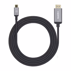 Manhattan 153607 cavo e adattatore video 2 m HDMI tipo A (Standard) USB tipo-C Nero, Argento - Vista aggiuntiva 5