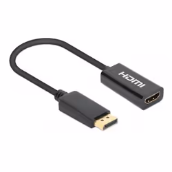 Manhattan 153713 adattatore per inversione del genere dei cavi DisplayPort HDMI Nero - Vista aggiuntiva 2
