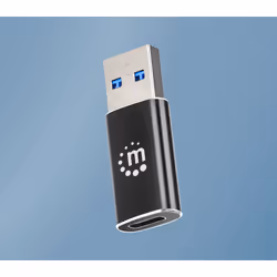 Manhattan 153980 adattatore per inversione del genere dei cavi USB A USB C Nero - Vista aggiuntiva 7