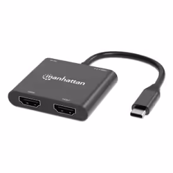 Manhattan 154321, 0,15 m, USB tipo-C, 2 x HDMI, Maschio, Femmina, Dritto