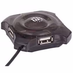 Manhattan 162272 hub di interfaccia 12 Mbit/s Nero, Trasparente