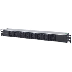 Intellinet 163651 unità di distribuzione dell'energia (PDU) 8 presa(e) AC 1U Nero, Argento
