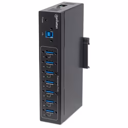 Manhattan 164405, USB 3.2 Gen 1 (3.1 Gen 1) Type-B, USB 3.2 Gen 1 (3.1 Gen 1) Type-A, 5000 Mbit/s, Nero, Metallo, 1 m