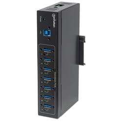Manhattan 164405 hub di interfaccia USB 3.2 Gen 1 (3.1 Gen 1) Type-B 5000 Mbit/s Nero