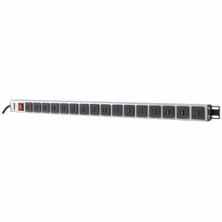 Intellinet 164498, Verticale, Alluminio, Nero, Grigio, 2 m, 240 V, 16 A
