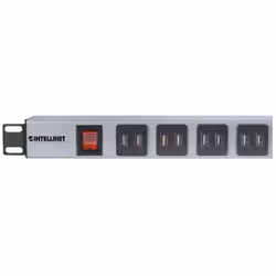Intellinet 164580 unità di distribuzione dell'energia (PDU) 1U Blu, Grigio - Vista aggiuntiva 4