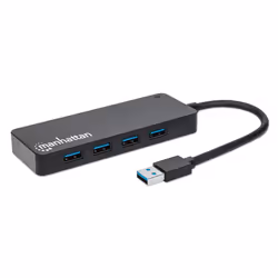 Manhattan 164900 hub di interfaccia USB 3.2 Gen 1 (3.1 Gen 1) Type-A 5000 Mbit/s Nero - Vista aggiuntiva 2