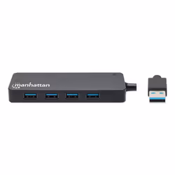 Manhattan 164900 hub di interfaccia USB 3.2 Gen 1 (3.1 Gen 1) Type-A 5000 Mbit/s Nero - Vista aggiuntiva 3