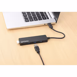 Manhattan 164924 hub di interfaccia USB 3.2 Gen 1 (3.1 Gen 1) Type-C 5000 Mbit/s Nero - Vista aggiuntiva 5