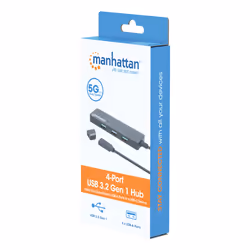 Manhattan 164924 hub di interfaccia USB 3.2 Gen 1 (3.1 Gen 1) Type-C 5000 Mbit/s Nero - Vista aggiuntiva 6