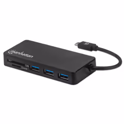 Manhattan 164948, USB 2.0 Type-C, Nero, MMC, MicroSD (TransFlash), MicroSDHC, MicroSDXC, SD, SDHC, SDXC, USB 3.2 Gen 1 (3.1 G ...