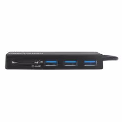 Manhattan 164948 replicatore di porte e docking station per laptop USB 2.0 Type-C Nero