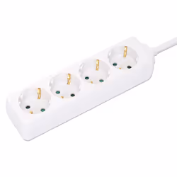 Manhattan 167802 prolunghe e multiple 2 m 4 presa(e) AC Interno Bianco