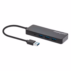 Manhattan 168403 hub di interfaccia USB 3.2 Gen 1 (3.1 Gen 1) Type-A 5000 Mbit/s Nero - Vista aggiuntiva 2