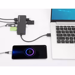 Manhattan 168403 hub di interfaccia USB 3.2 Gen 1 (3.1 Gen 1) Type-A 5000 Mbit/s Nero - Vista aggiuntiva 7