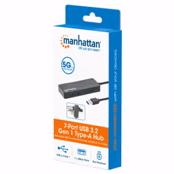 Manhattan 168403 hub di interfaccia USB 3.2 Gen 1 (3.1 Gen 1) Type-A 5000 Mbit/s Nero - Vista aggiuntiva 8