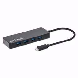 Manhattan 168410, USB tipo-C, USB 3.2 Gen 1 (3.1 Gen 1) Type-A, 5000 Mbit/s, Nero, Acrilonitrile butadiene stirene (ABS), 0,1 ...