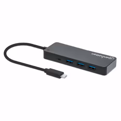 Manhattan 168410 hub di interfaccia USB tipo-C 5000 Mbit/s Nero
