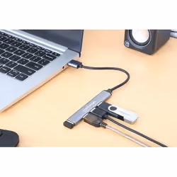 Manhattan 168427 hub di interfaccia USB 3.2 Gen 1 (3.1 Gen 1) Type-A 5000 Mbit/s Grigio - Vista aggiuntiva 4