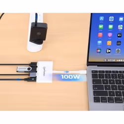 Manhattan 168434 hub & concentrateur USB 3.2 Gen 1 (3.1 Gen 1) Type-C 5000 Mbit/s Blanc - Vista aggiuntiva 4