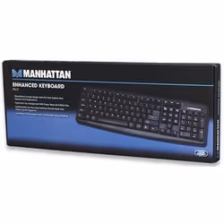 Manhattan 173599 tastiera Ufficio PS/2 Nero