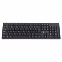 Manhattan 179324 tastiera Ufficio USB QWERTY Inglese Nero