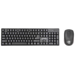 Manhattan 179492 tastiera Mouse incluso Ufficio RF Wireless QWERTY Tedesco Nero