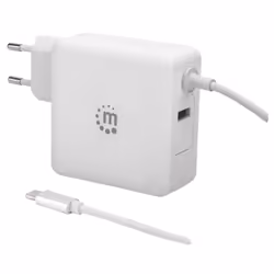 Manhattan 180245 Caricabatterie per dispositivi mobili Netbook, Tablet Bianco AC Interno