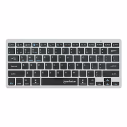 Manhattan 180559 tastiera Ufficio RF senza fili + Bluetooth QWERTZ Tedesco Nero, Grigio