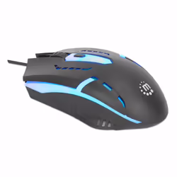 Manhattan 190206 mouse Gaming Ambidestro USB tipo A Ottico 1500 DPI