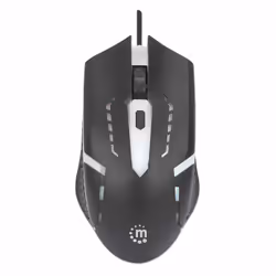 Manhattan 190206 mouse Gaming Ambidestro USB tipo A Ottico 1500 DPI
