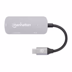 Manhattan 190299 replicatore di porte e docking station per laptop Cablato USB 3.2 Gen 1 (3.1 Gen 1) Type-C Argento - Vista aggiuntiva 4